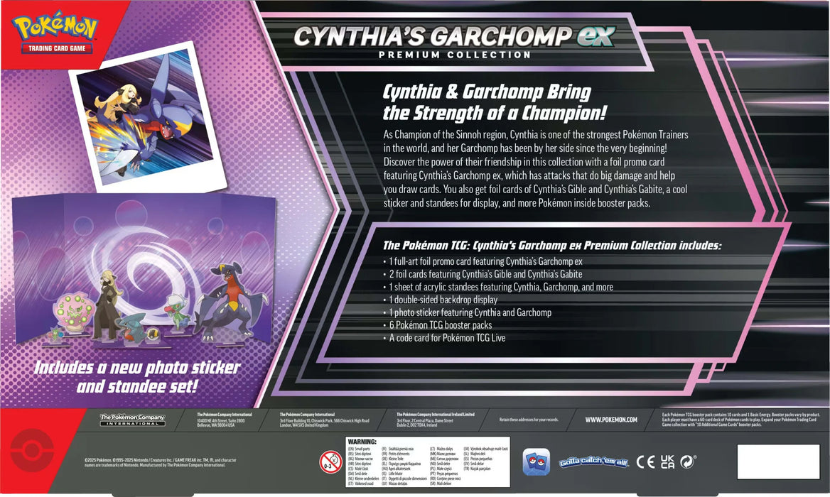 Pokemon TCG: Coleccion Premium Garchomp ex de Cynthia En Español