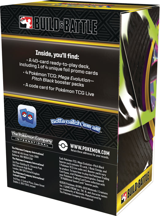 Pokemon TCG: Mega Evolution Pitch Black - Build & Battle Box en Ingles