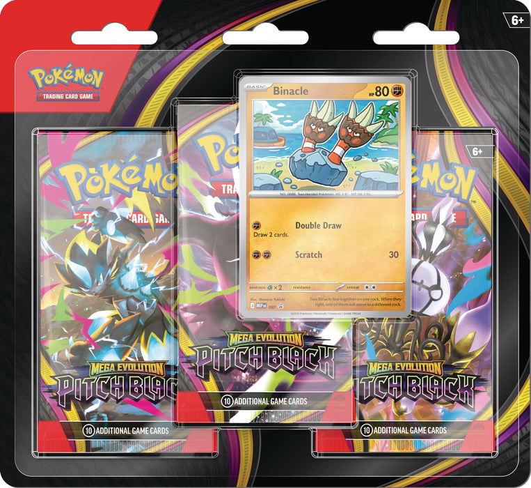 Pokemon TCG: Mega Evolution Oscuridad Absoluta - 3 Pack Blister en Español