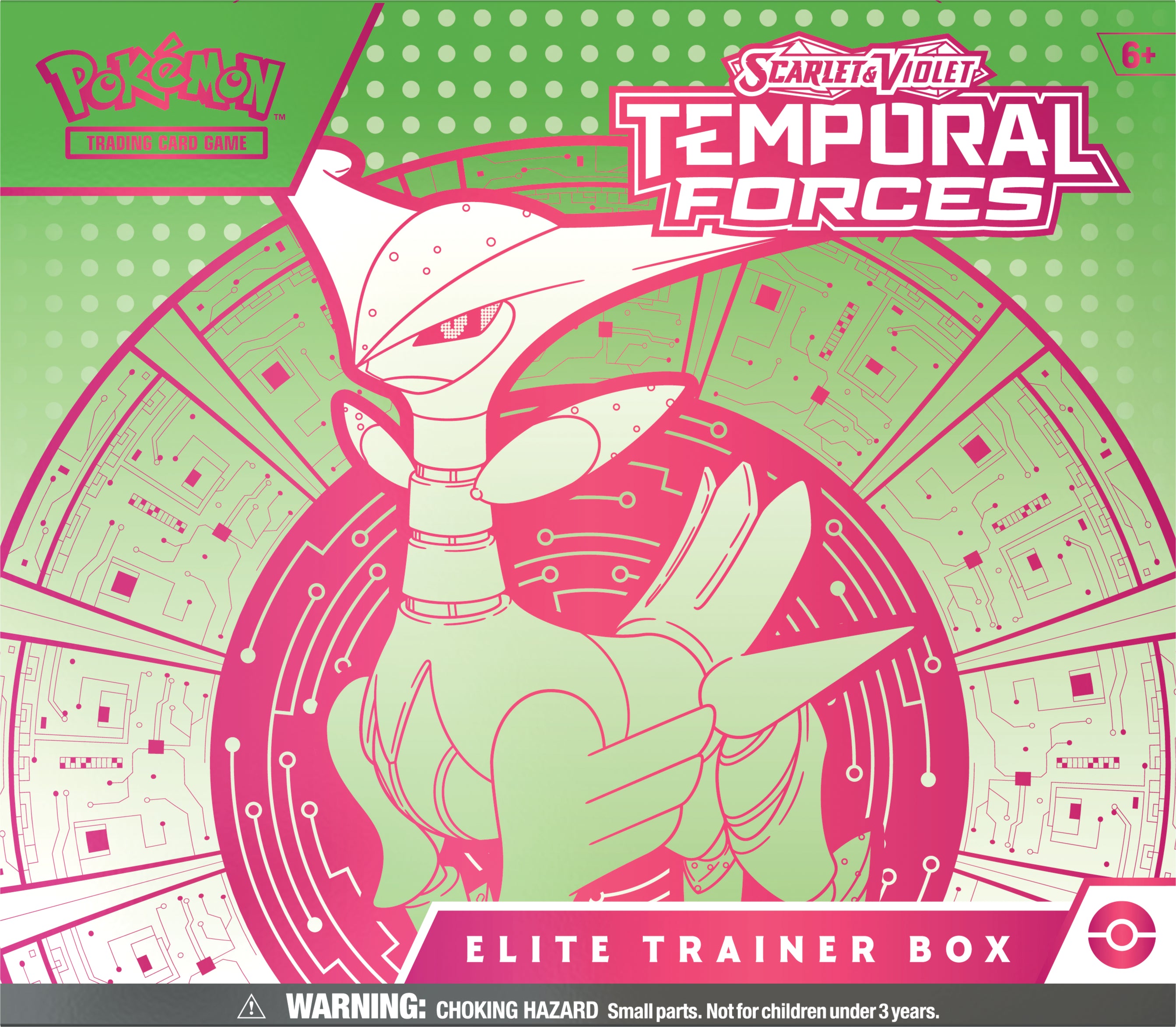 Pokemon TCG Scarlet & Violet: Temporal Forces - Elite Trainer Box Iron Leaves En Ingles