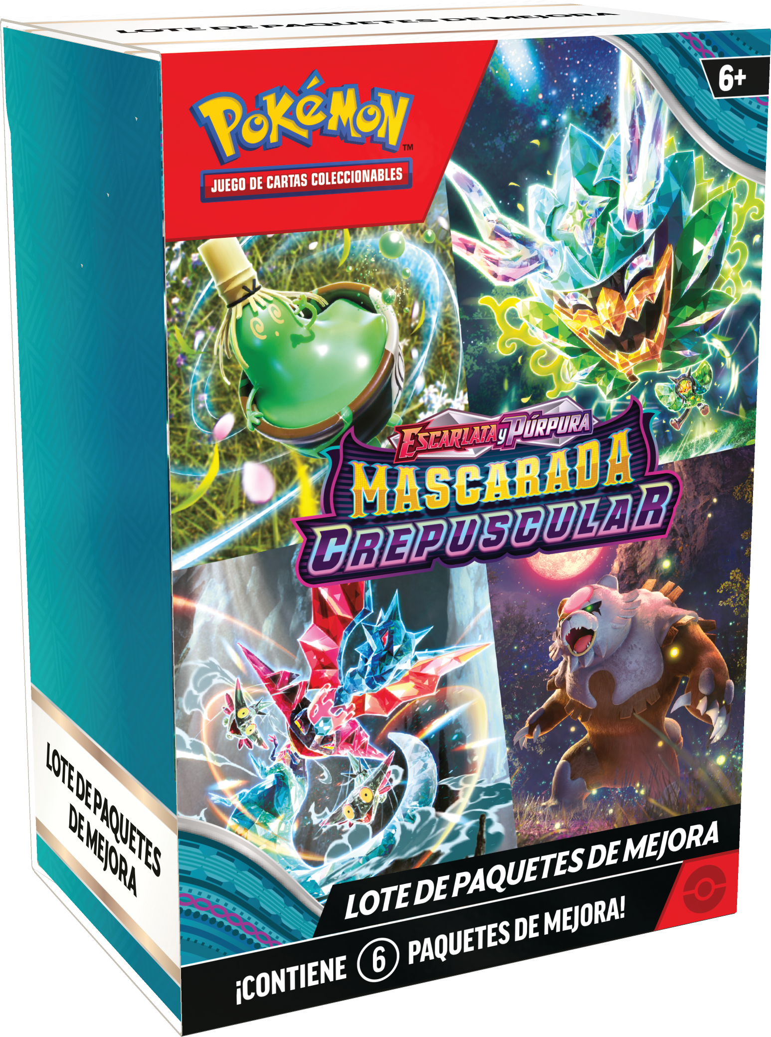 Pokemon TCG Escarlata y Purpura: Mascarada Crepuscular - Booster Bundle 6 Pack En Español