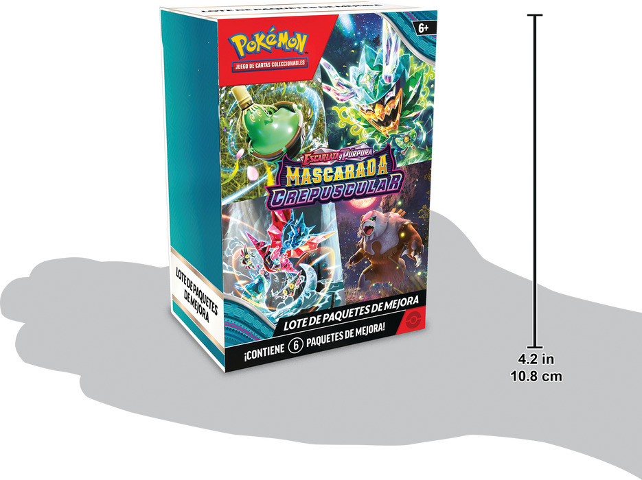 Pokemon TCG Escarlata y Purpura: Mascarada Crepuscular - Booster Bundle 6 Pack En Español