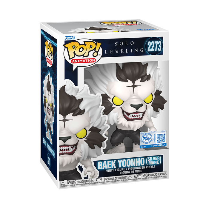 Funko Pop Animation: Solo Leveling - Baek Yoonho Melena Plateada Exclusivo