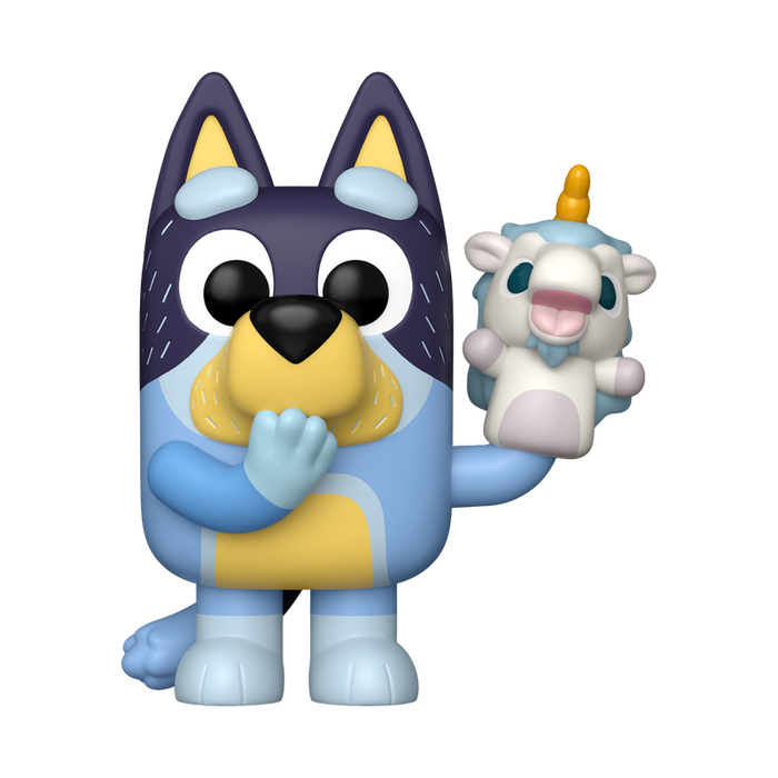 Funko Pop Animation: Bluey - Bandit con titere de Unicornio