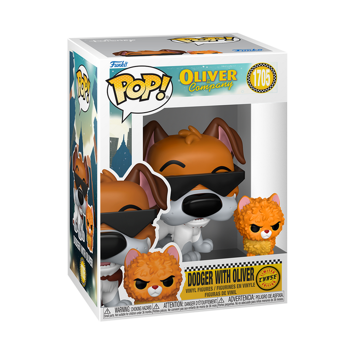 Funko Pop & Buddy: Disney Oliver y su Pandilla - Dodger con Oliver