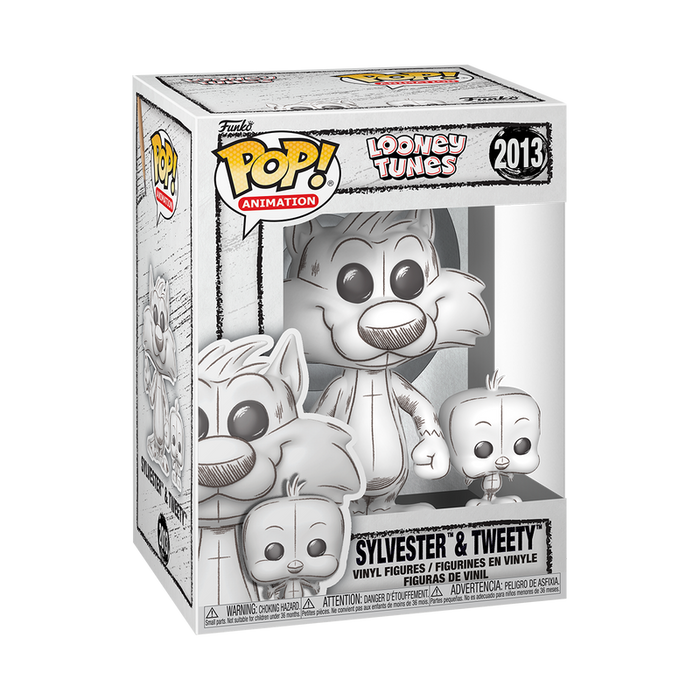 Funko Pop & Buddy: Looney Tunes - Silvestre y Piolin Sketched