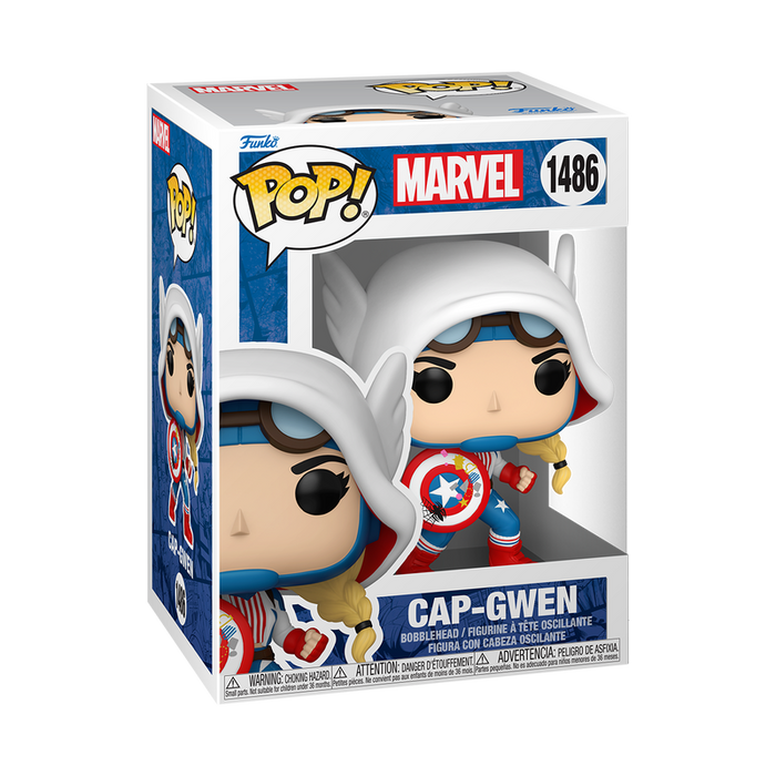 Funko Pop Marvel: Spider Gwen-Verse - Capitan America Gwen