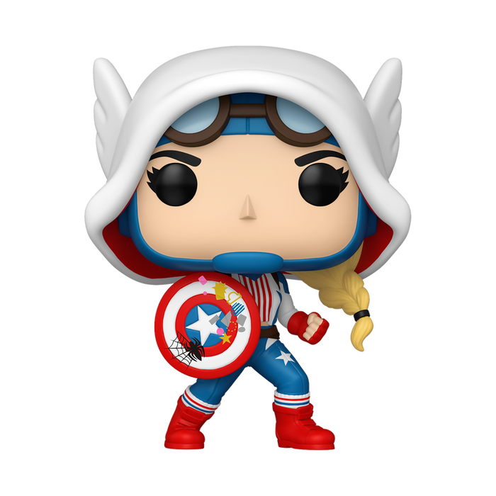 Funko Pop Marvel: Spider Gwen-Verse - Capitan America Gwen
