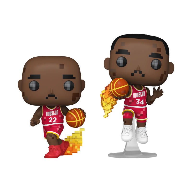Funko Pop NBA JAM: Houston Rockets - Clyde Drexler y Hakeem Olajuwon 2 Pack