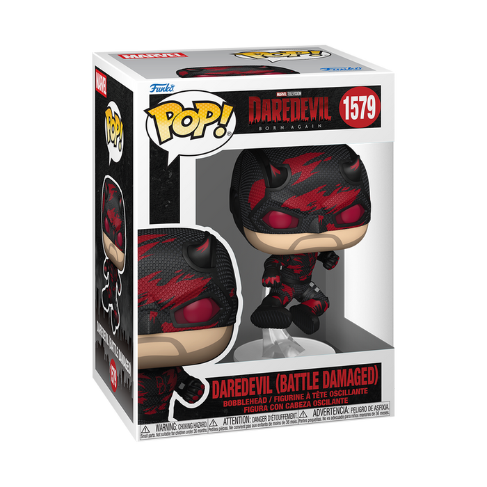 Funko Pop Marvel: Daredevil Born Again - Dare Devil traje dañado