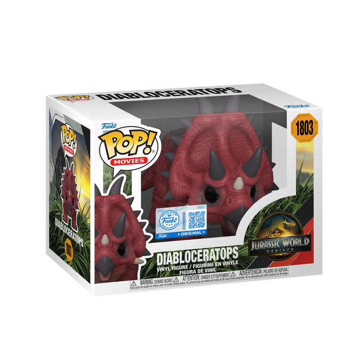 Funko Pop Movies: Jurassic World Rebirth - Diabloceratops Exclusivo