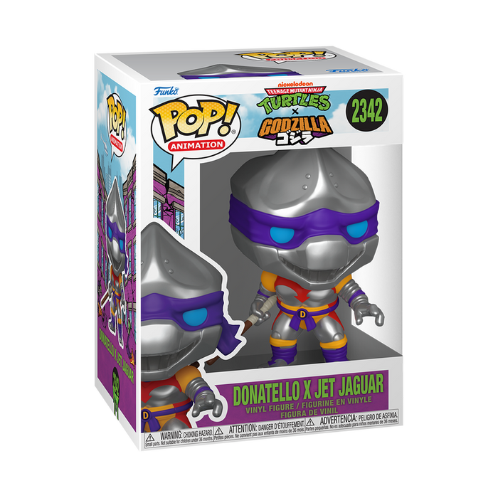 Funko Pop Animation: Godzilla x TMNT Tortugas Ninja - Donatello Jet Jaguar