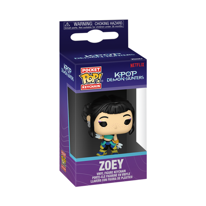 Funko Pop Keychain: KPop Demon Hunters - Zoey Llavero
