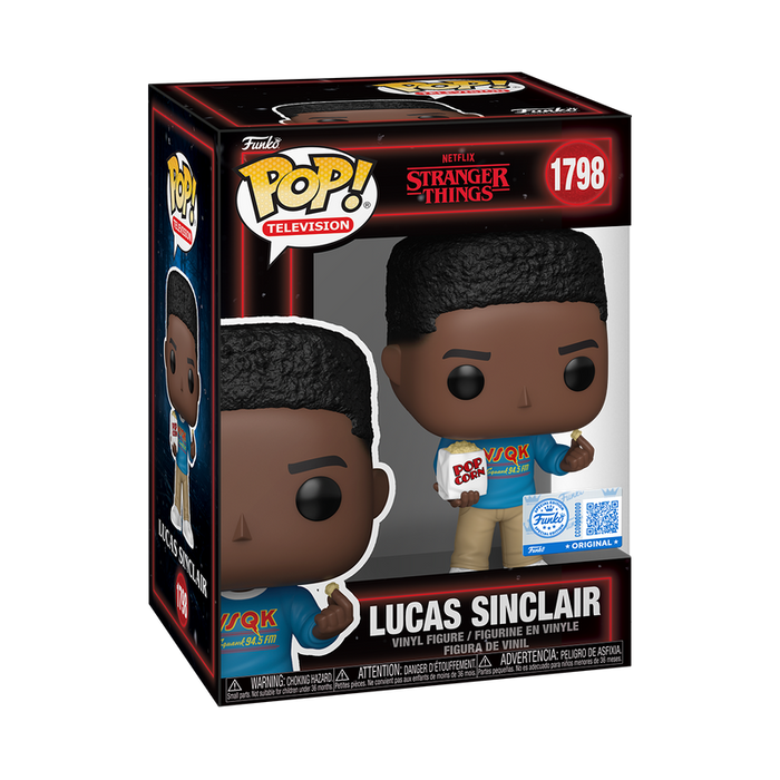 Funko Pop TV: Stranger Things 5 - Lucas Sinclair con Palomitas Exclusivo