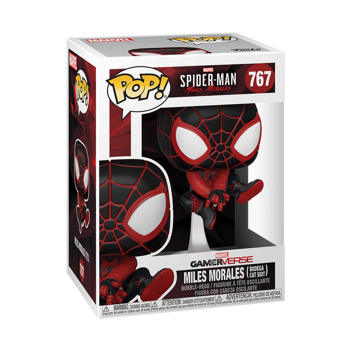 Funko Pop Games: Marvel Spider-Man Miles Morales - Miles Morales Traje Gato Bodega