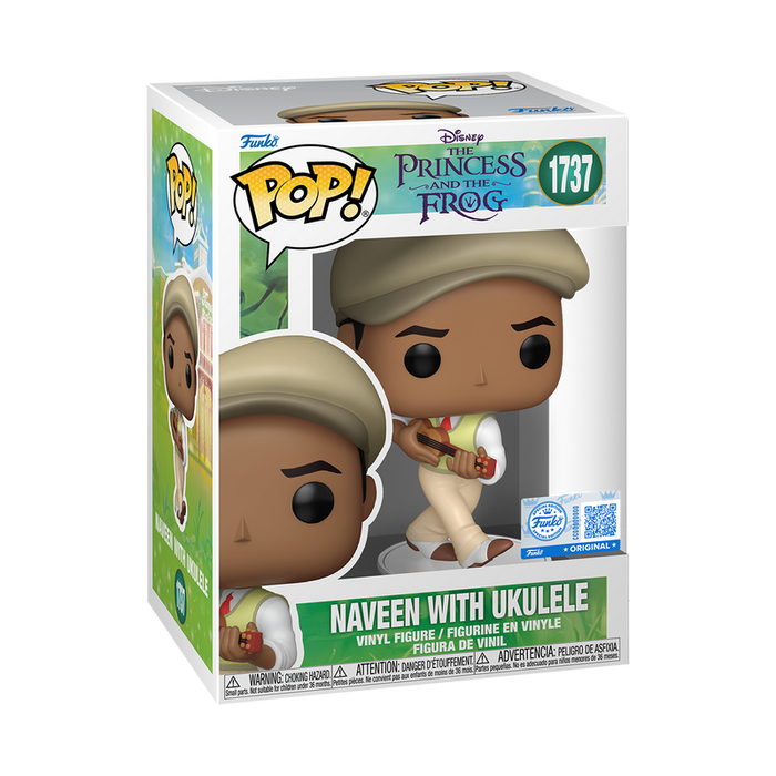 Funko Pop Disney: La Princesa y El Sapo - Naveen con Ukulele