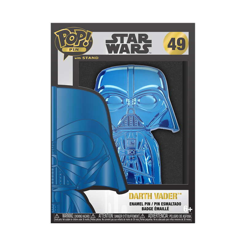 Funko Pop Pin: Star Wars Dark Side - Darth Vader Azul Pin Esmaltado