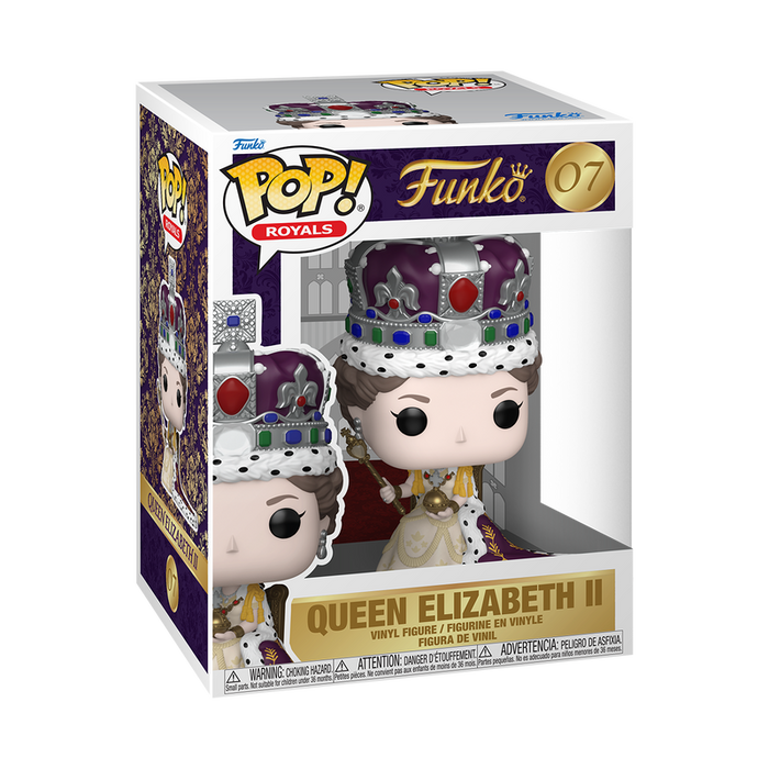 Funko Pop Premium: Queen Elizabeth II 100 Aniversario - Reina Elizabeth Coronacion