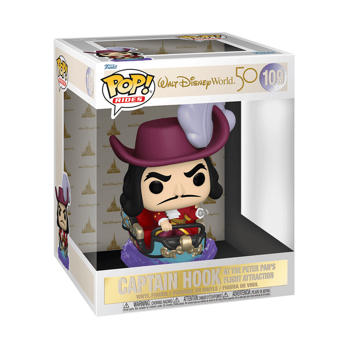 Funko Pop Ride: Walt Disney World 50 Aniversario - Garfio en Vuelo de Peter Pan