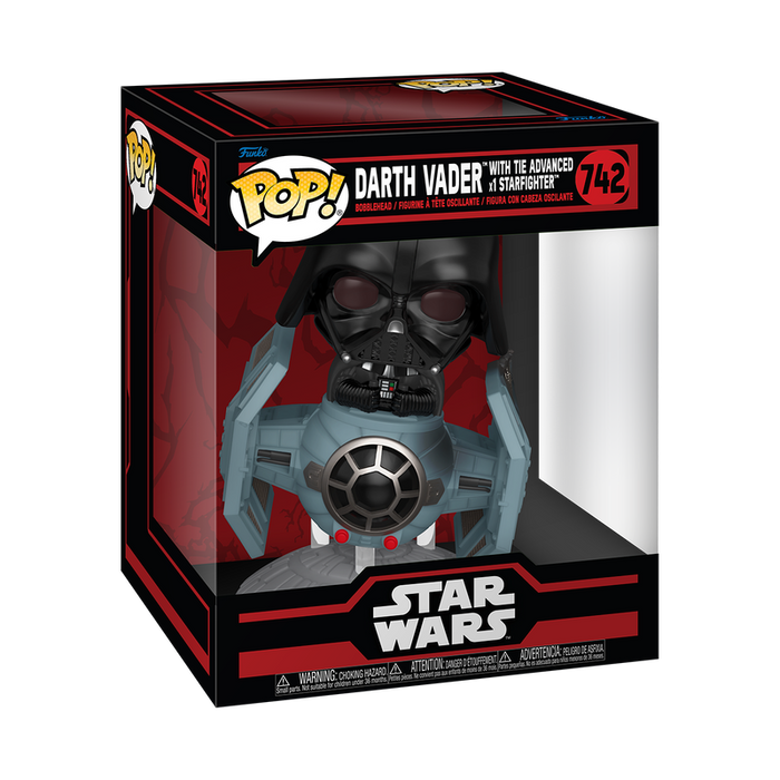 Funko Pop Rides Deluxe: Star Wars The Dark Side - Tie Fighter Avanzado Con Vader