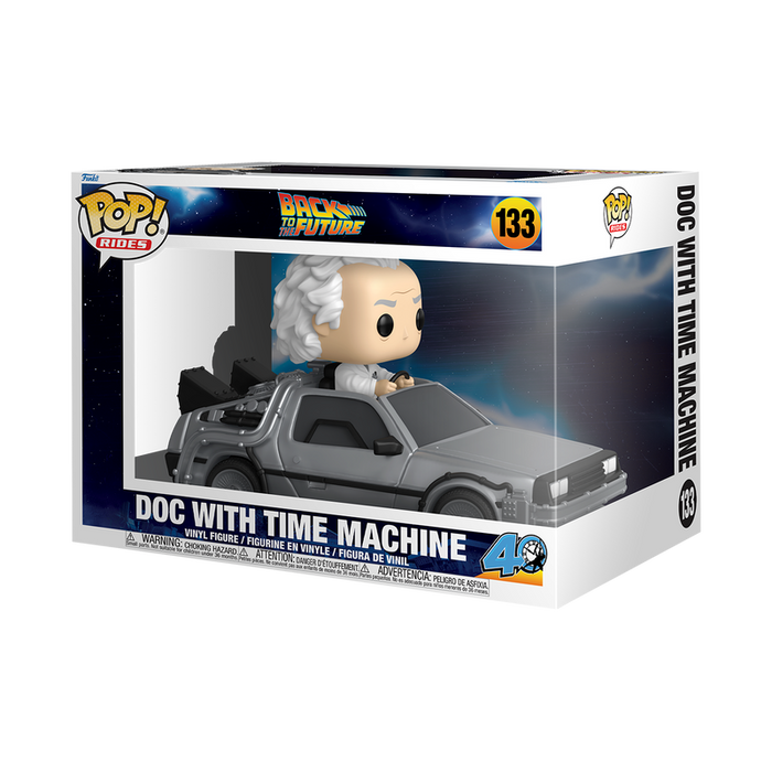 Funko Pop Rides Deluxe: Volver Al Futuro - Doc en DeLorean