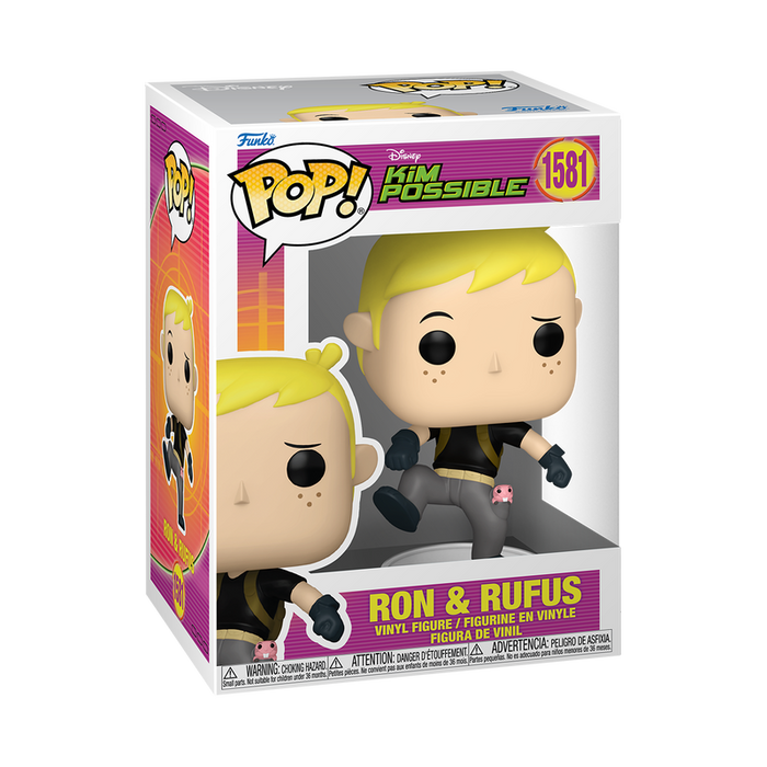 Funko Pop Disney: Kim Possible - Ron con Rufus