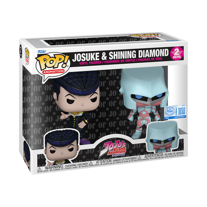 Funko Pop Animation: JoJos Bizarre Adventure - Shining Diamond y Josuke 2 Pack Exclusivo