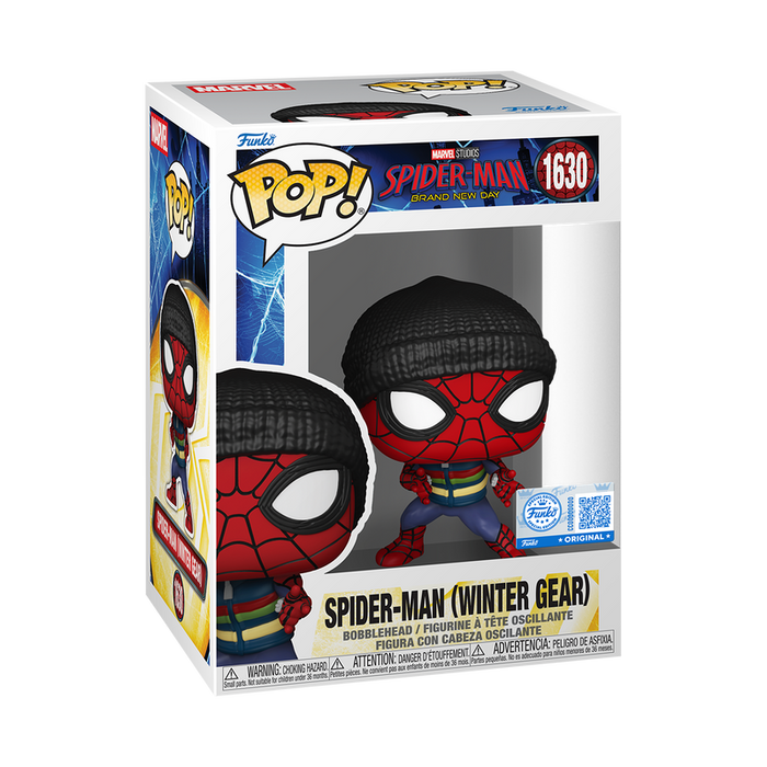Funko Pop Marvel: Spider-Man Brand New Day - Spider Man Traje de invierno Exclusivo