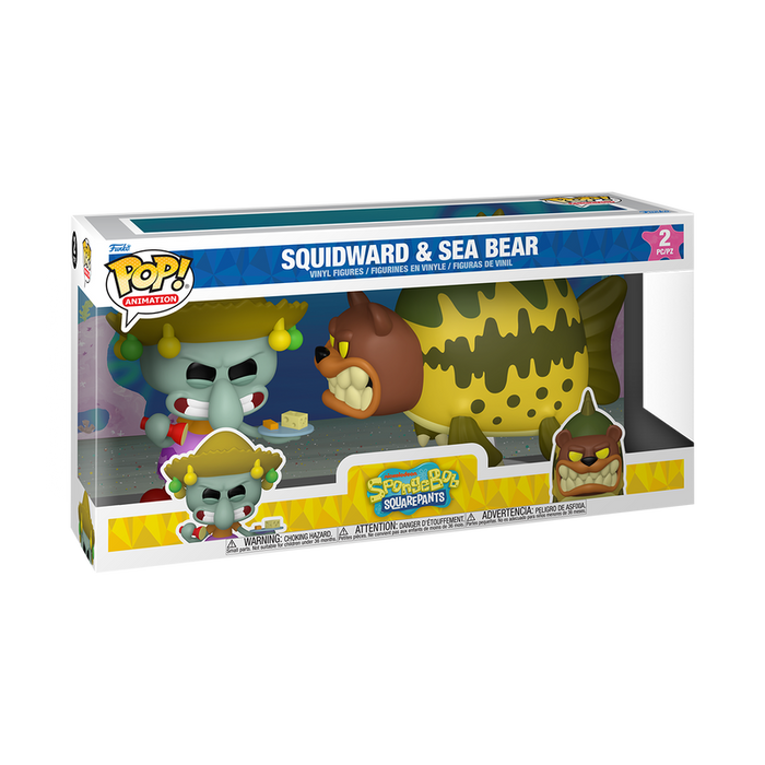 Funko Pop Animation: Bob Esponja - Calamardo con Oso Marino