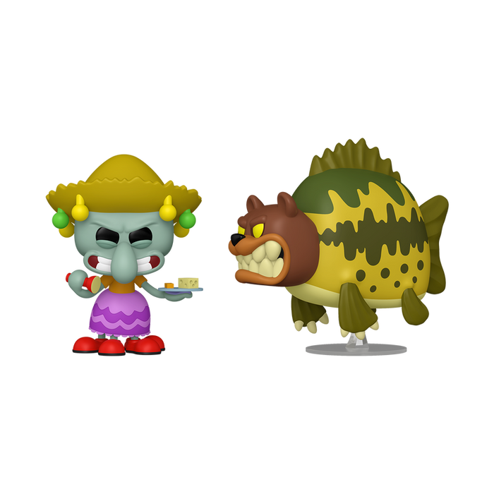 Funko Pop Animation: Bob Esponja - Calamardo con Oso Marino