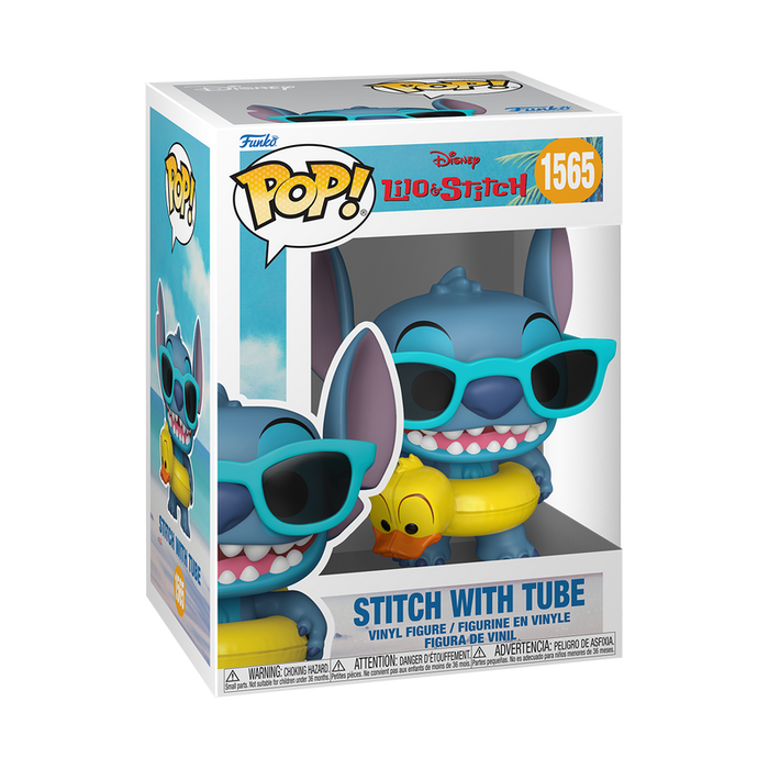 Funko Pop Disney: Lilo y Stitch - Stitch Con Salvavidas De Pato