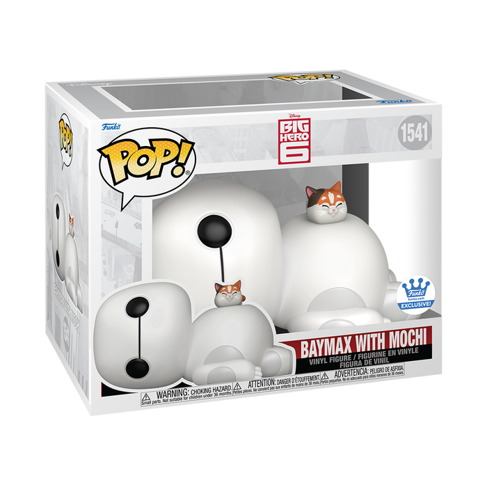 Funko Pop Super: Disney Grandes Heroes - Baymax Con Mochi 6 Pulgadas Exclusivo Funko Shop