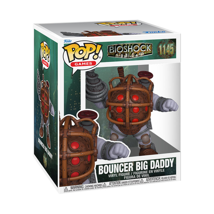 Funko Pop Super: Bioshock - Bouncer Big Daddy 6 Pulgadas
