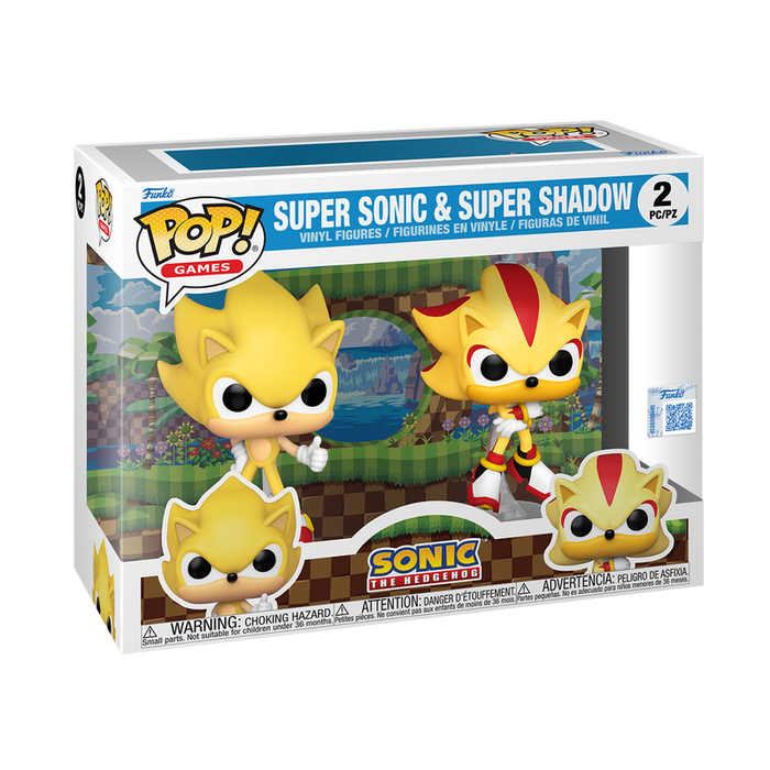 Funko Pop Games: Sonic The Hedgehog - SuperSonic y Shadow 2 Pack FL Exclusivo