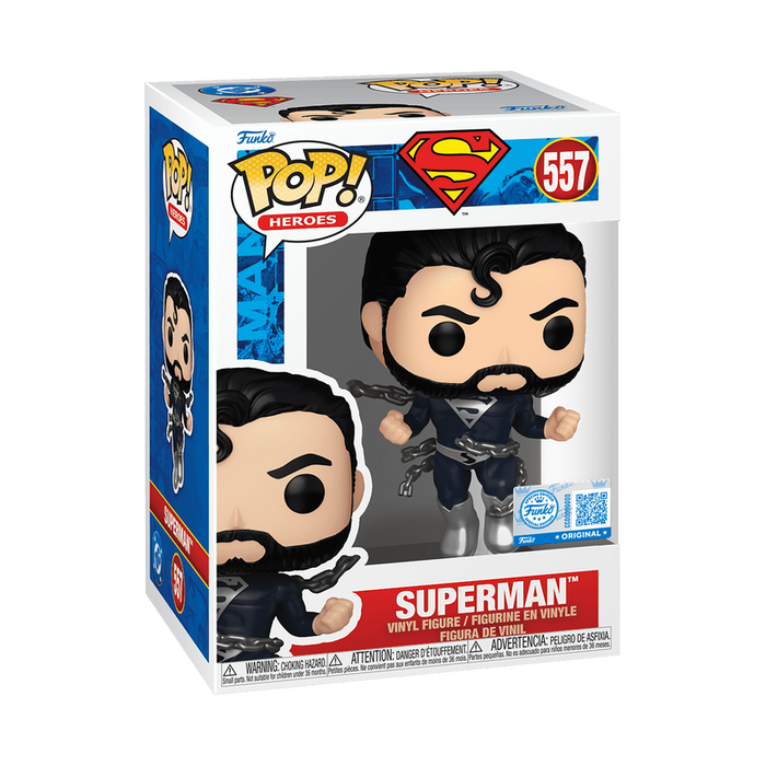 Funko Pop Heroes: DC Comics - Superman Traje Negro Exclusivo