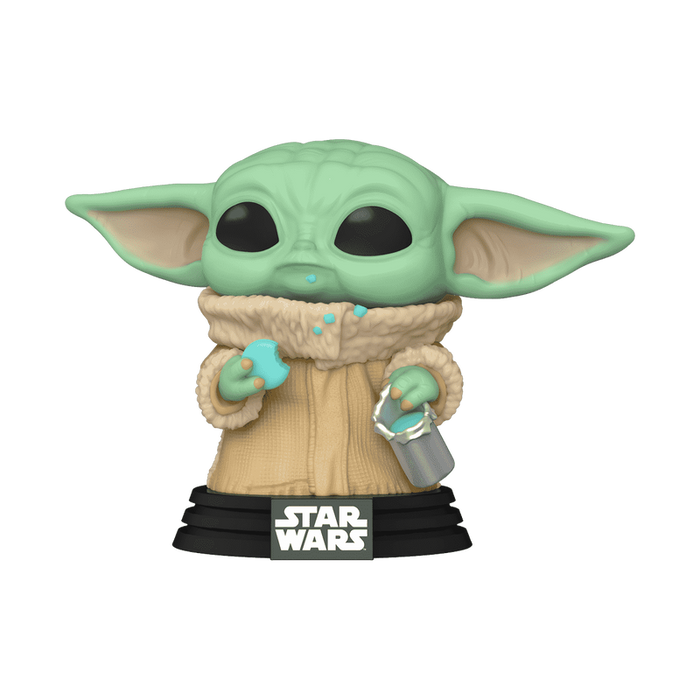 Funko Pop & Tee: Star Wars The Mandalorian - Playera S con Grogu Comiendo Galleta