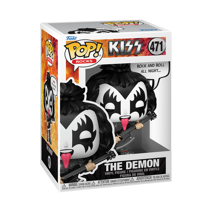 Funko Pop Sayings: Kiss Rock And Roll All Night - The Demon