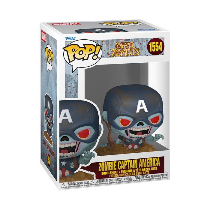 Funko Pop Marvel: Marvel Zombies - Capitan America Zombie