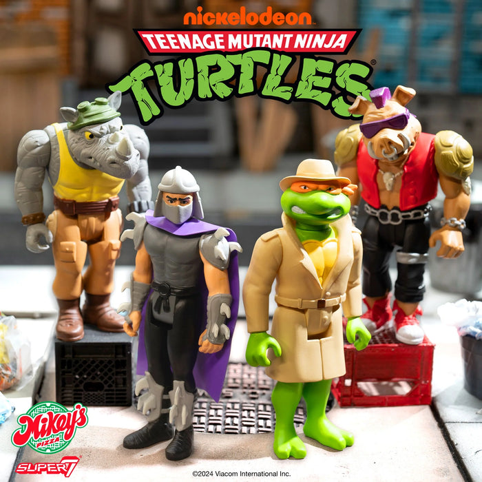 Super7 Reaction: Tmnt Tortugas Ninja - Miguel Angel En Pizza