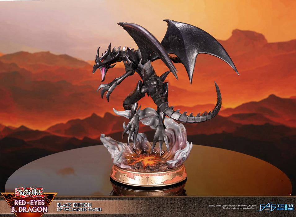 First 4 Figures: Yu Gi Oh - Dragon Negro De Ojos Rojos 13 Pulgadas