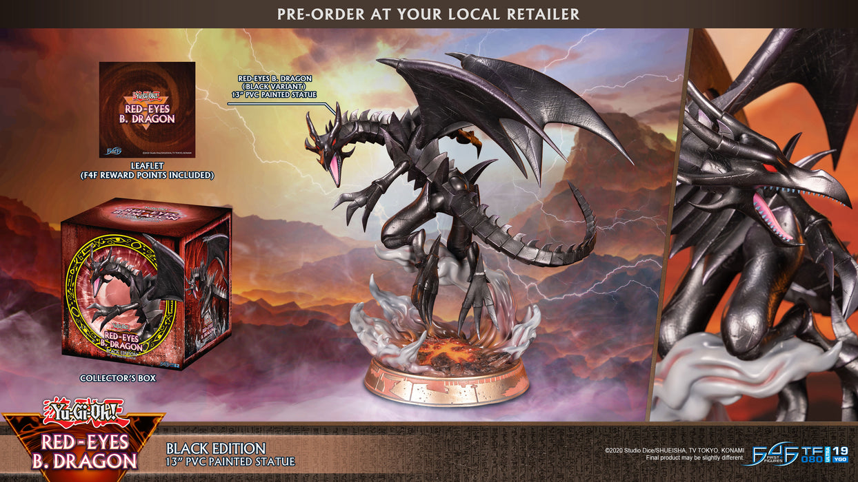 First 4 Figures: Yu Gi Oh - Dragon Negro De Ojos Rojos 13 Pulgadas