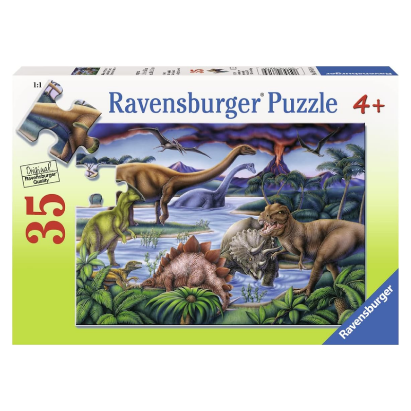Ravensburger Rompecabezas: El patio del dinosaurio 35 piezas