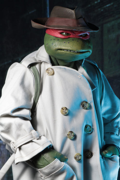 NECA Figura de Accion: TMNT Tortugas Ninja 1990 Movie - Rafael con Disfraz Escala 1/4