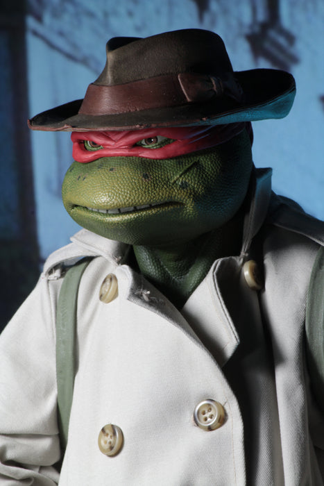 NECA Figura de Accion: TMNT Tortugas Ninja 1990 Movie - Rafael con Disfraz Escala 1/4