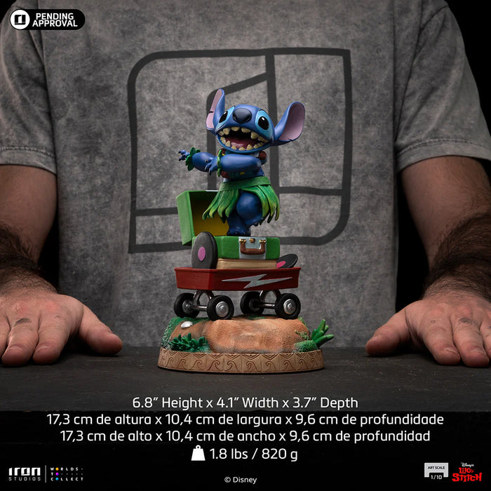 Iron Studios: Lilo y Stitch - Stitch Hula Version Escala de Arte 1/10