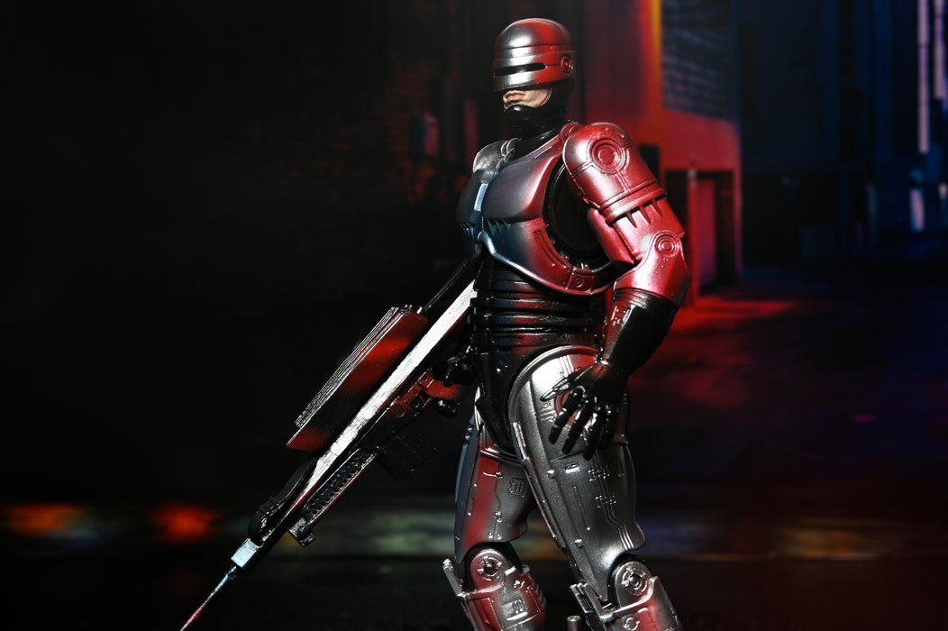 NECA Figura de Accion Ultimate: Robocop - Robocop Poster de 1987 7 Pulgadas