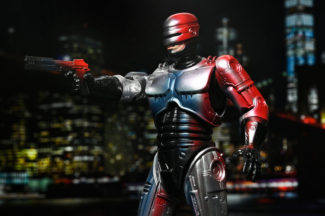 NECA Figura de Accion Ultimate: Robocop - Robocop Poster de 1987 7 Pulgadas