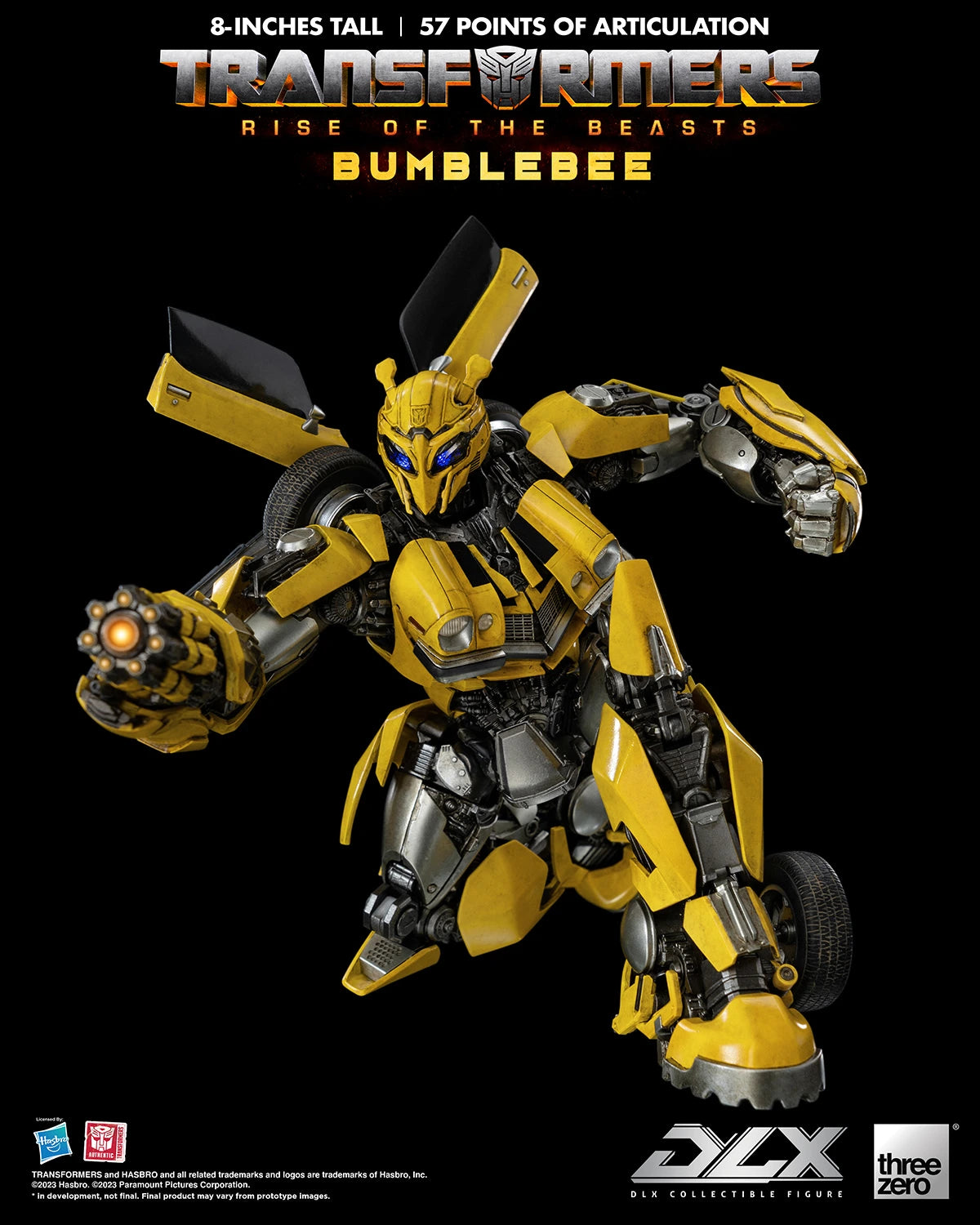 Threezero Collectible Figure: Transformers Rise of the Beasts - Bumblebee Deluxe