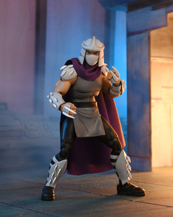 NECA Figura de Accion Ultimate: TMNT Tortugas Ninja Cartoon - Shredder Classic Colors 7 Pulgadas