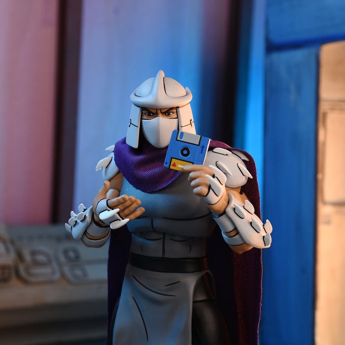 NECA Figura de Accion Ultimate: TMNT Tortugas Ninja Cartoon - Shredder Classic Colors 7 Pulgadas